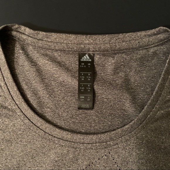Cropped Adidas Pinhole Tee - Picture 5 of 7